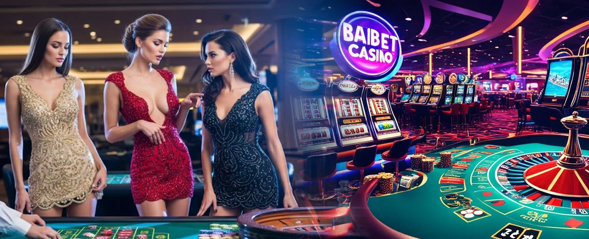 Dynamic casino background with exciting visuals